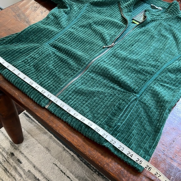 🦄 WOOLRICH Corduroy Zip Up Jacket 90s Vintage Workwear Velvet Green XXL - Picture 12 of 13